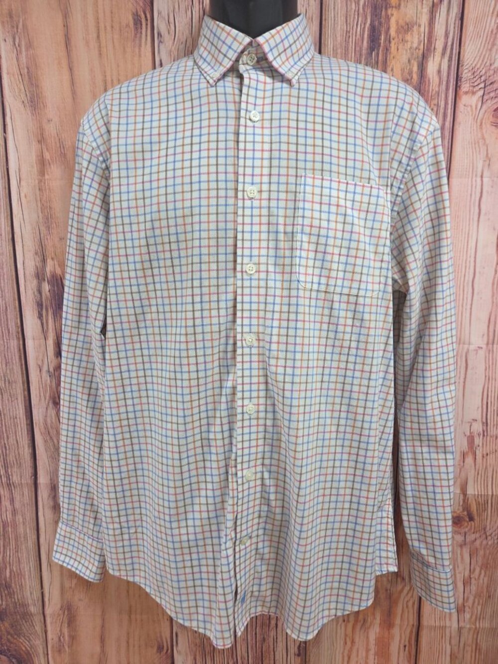 Johnnie-O Mens Performance Multicolor Button-Down Shirt Medium